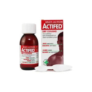 ACTIFED MULTI-ACTION DRY COUGH SYRUP X100ML
