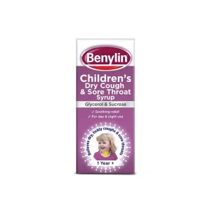 BENYLIN CHILDRENS DRY COUGH & SORE THROAT SYRUP X125ML