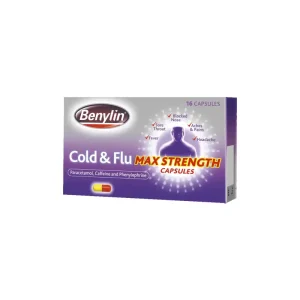 BENYLIN COLD & FLU MAX STRENGTH CAPSULES X16