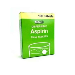 DISPERSIBLE ASPIRIN 75MG TABLETS X28 (ASPAR)