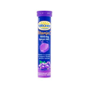 HALIBORANGE EFFERVESCENT VITAMIN C TABLETS SUGAR FREE ( BLACKCURRANT FLAVOUR)