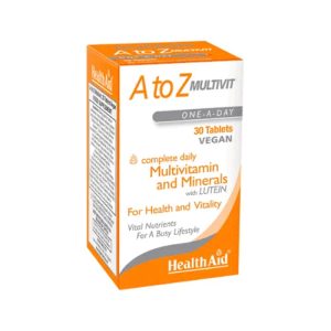 HEALTH AID A - Z MULTIVITAMIN + MINERAL TABLETS X 30