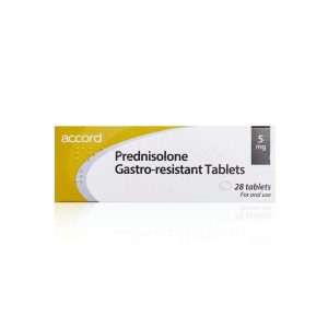PREDNISOLONE 5MG TABLETS X28
