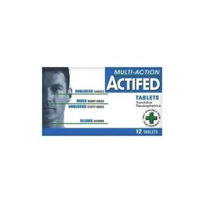 ACTIFED MULTI ACTION TABLETS X12