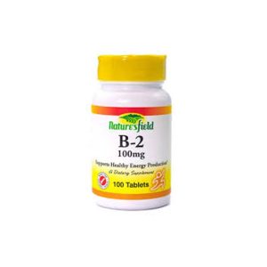 NATURE'S FIELD VITAMIN B-2 100MG TABLETS X100