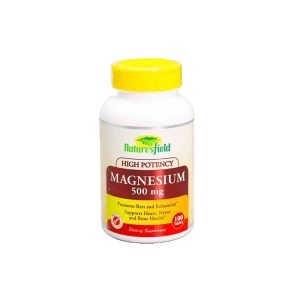 NATURE'S FIELD HIGH POTENCY MAGNESIUM 500MG TABLETS X100