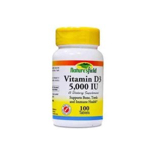 NATURE'S FIELD VITAMIN D3 5000IU TABLETS X100
