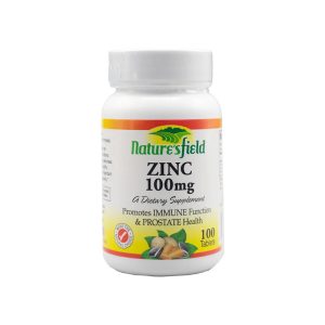 NATURE'S FIELD ZINC 100MG TABLETS X100