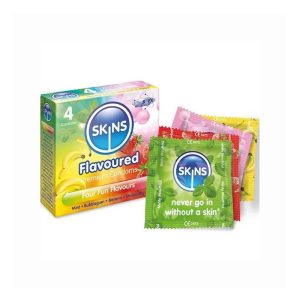 SKINS FLAVOURED CONDOMS X4