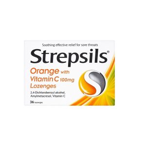 STREPSILS ORANGE WITH VIT C X 24