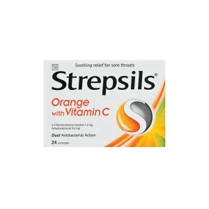 STREPSILS ORANGE WITH VITAMIN C 100MG LOZENGES X36