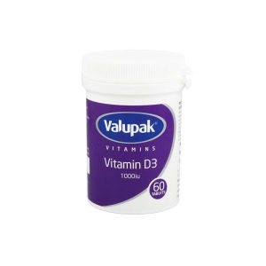 VALUPAK VITAMIN D3 1000IU TABLETS X60