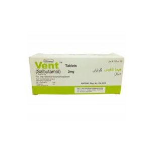 VENT SALBUTAMOL 2MG TABLETS