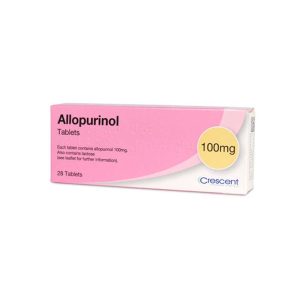 ALLOPURINOL 100MG TABLETS X28 (CRESCENT)