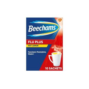BEECHAMS FLU PLUS HOT LEMON SATCHETS X10