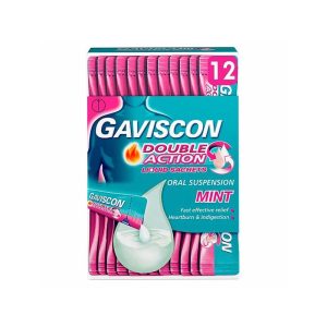 GAVISCON DOUBLE ACTION LIQUID SATCHETS X12