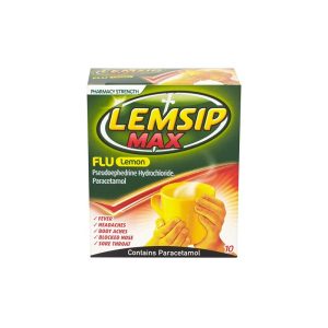 LEMSIP MAX COLD & FLU LEMON X10