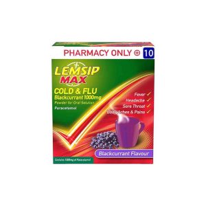 LEMSIP MAX BLACKCURRANT SACHETS X10