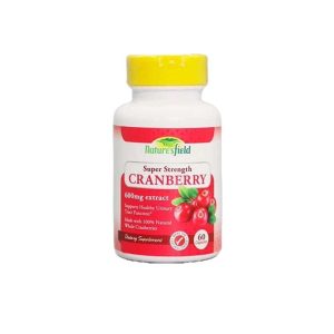NATURE'S FIELD CRANBERRY 600MG CAPSULES X60