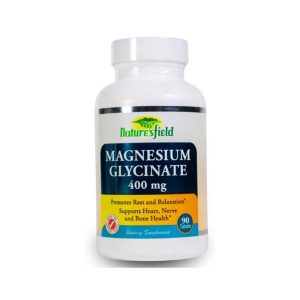 NATURES FIELD MAGNESIUM GLYCINATE 400MG TABLETS X90