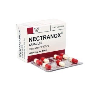NECTRANOX (ITRACONAZOLE) 100MG CAPSULES X28