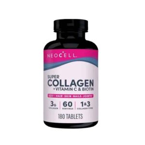NEOCELL SUPER COLLAGEN + VITAMIN C & BIOTIN TABLETS X180