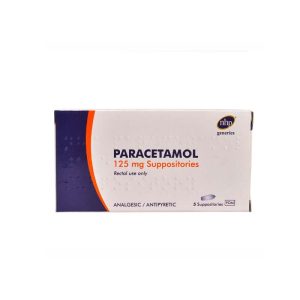 PARACETAMOL 125MG SUPPOSITORIES X5