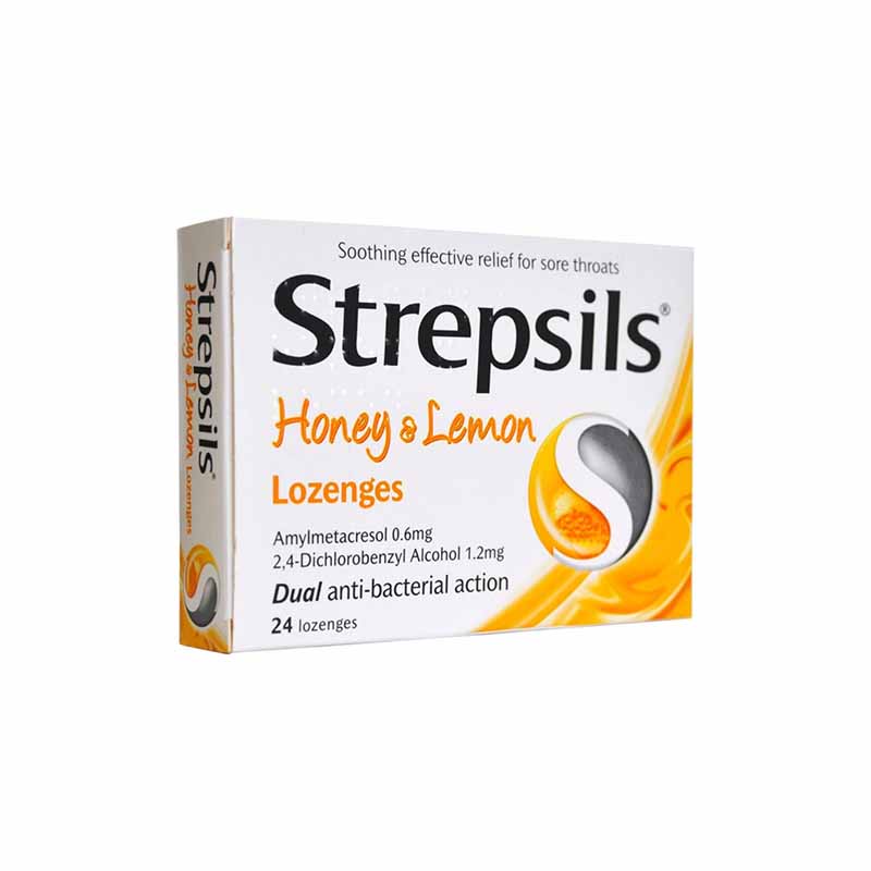 Strepsils Lozenges Extra Honey & Lemon 24 Pack main image 1