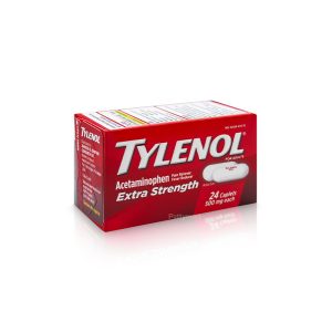 TYLENOL EXTRA STRENGTH CAPLETS X24